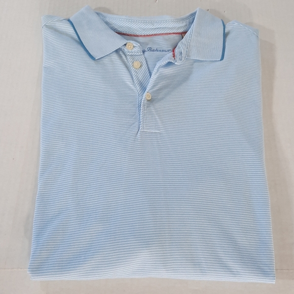 Tommy Bahama Other - Tommy Bahama Striped Marlin Logo Polo Shirt